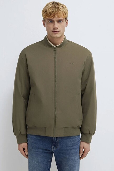 Erkek Mavi Nakışlı Ceket 0110774-87538 Haki (3)