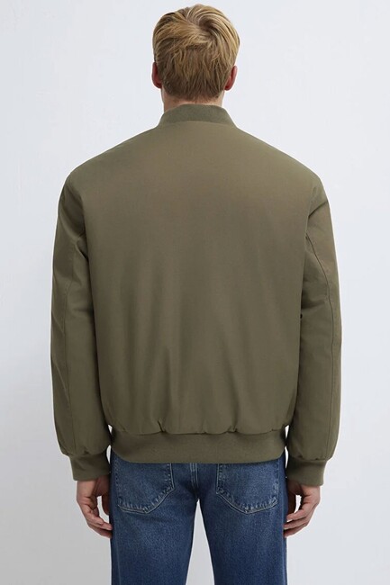 Erkek Mavi Nakışlı Ceket 0110774-87538 Haki - Thumbnail