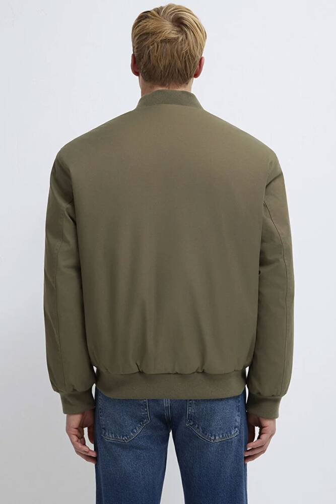 Erkek Mavi Nakışlı Ceket 0110774-87538 Haki 