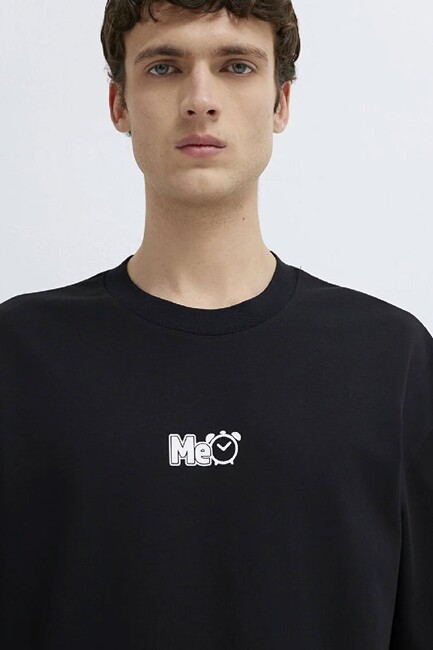 Erkek Me Tıme Tişört 0613377-900 Siyah - Thumbnail