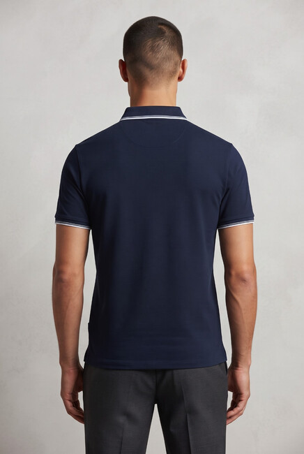 Erkek Merserize Polo Yaka Tişört FSP-1603 Lacivert (1)