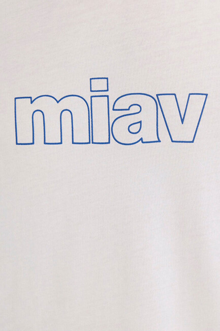 Erkek Miav Baskılı Tişört 0611704-620 Beyaz - Thumbnail