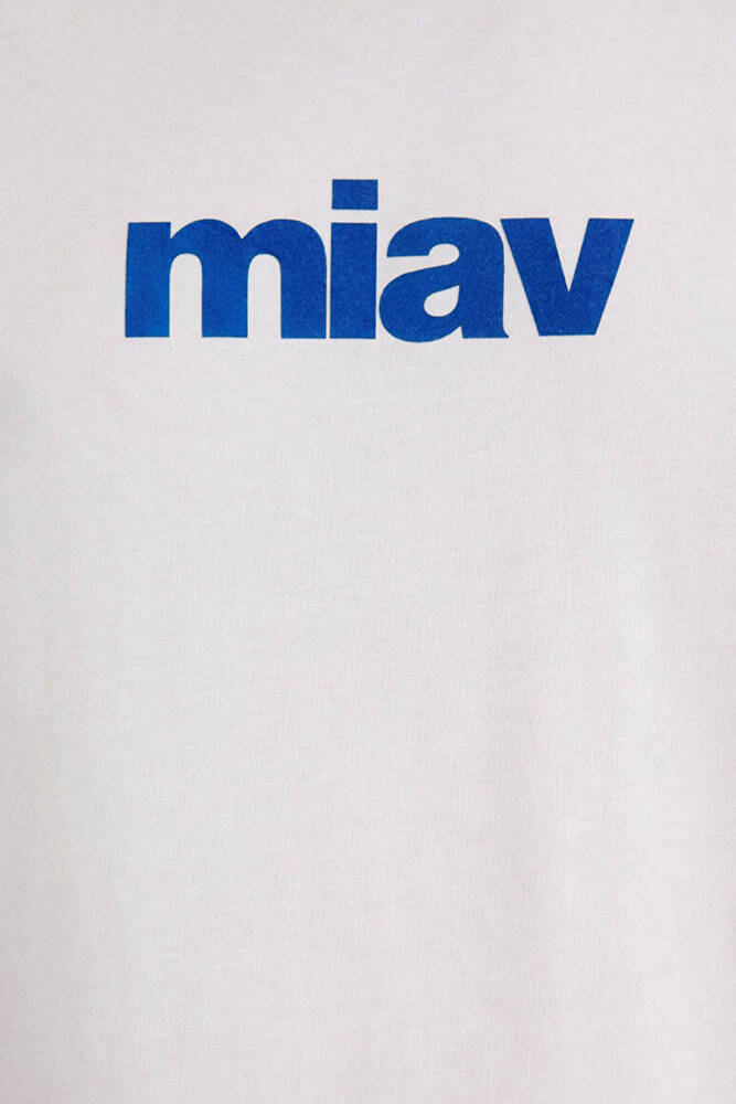 Erkek Miav Baskılı Tişört 067153-620 Beyaz 