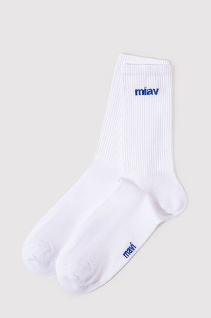 Erkek Miav Soket Çorap 0911440-620 Beyaz (1)