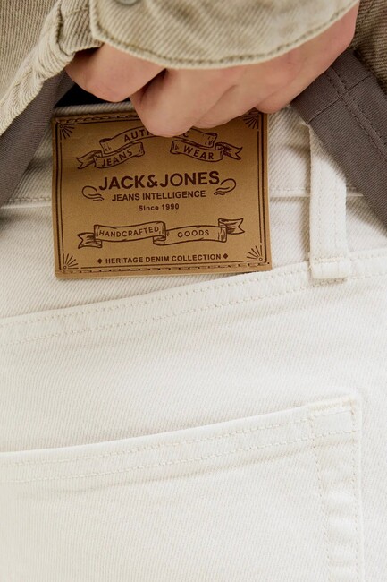 Erkek Mıke Jean Pantolon 12273537 Ekru - Thumbnail