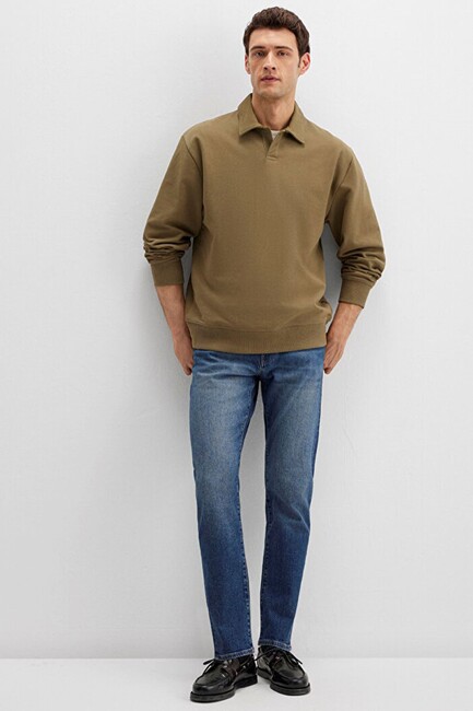 Erkek Milan Classic Denim Pantolon 0081090816 Lacivert (1)