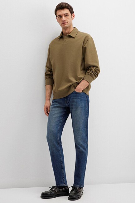 Erkek Milan Classic Denim Pantolon 0081090816 Lacivert (2)