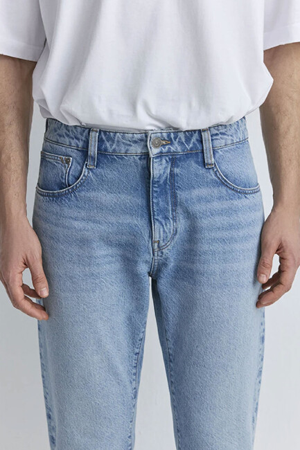 Erkek Milan Classic Jean Pantolon 0081089773 Mavi - Thumbnail