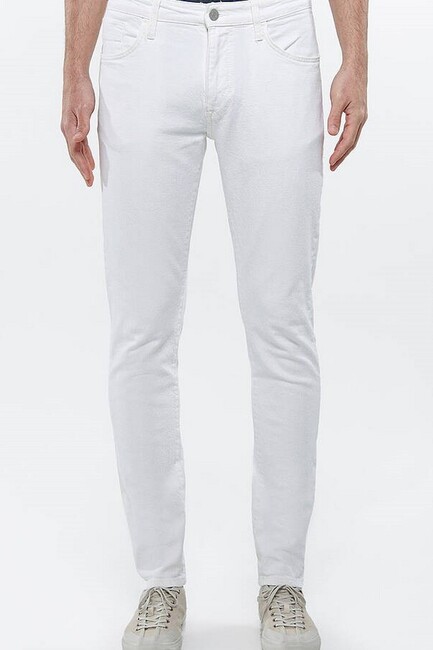 Erkek Milan Comfort Jean Pantolon 0081084558 Beyaz (2)