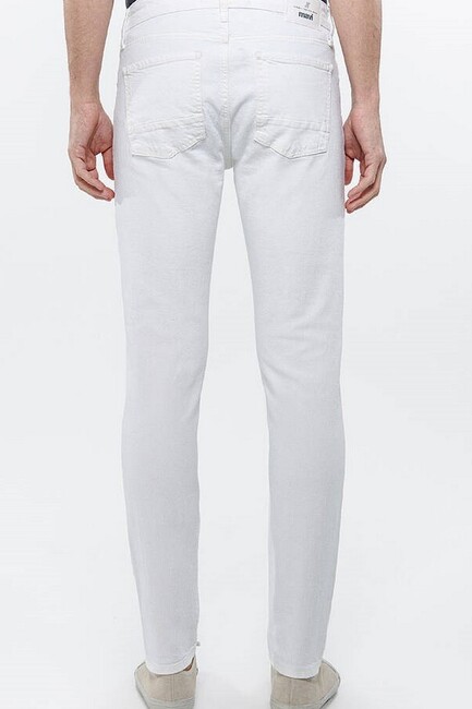 Erkek Milan Comfort Jean Pantolon 0081084558 Beyaz (3)