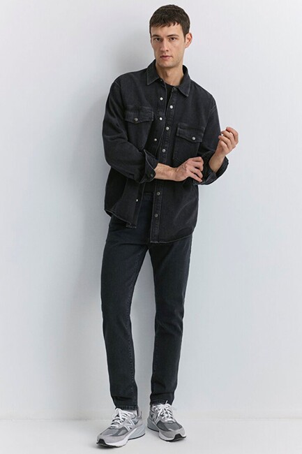 Erkek Milan Mavi Black Jean Pantolon 0081089340 Gri (2)