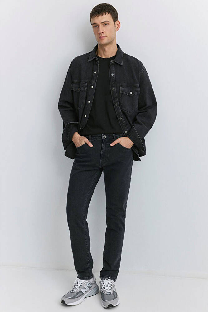 Erkek Milan Mavi Black Jean Pantolon 0081089340 Gri 