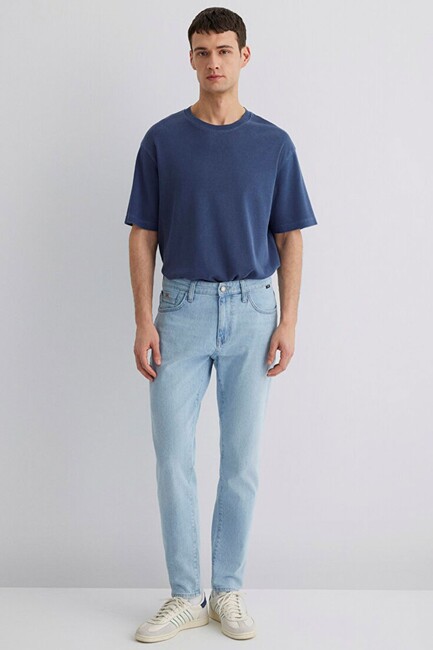 Erkek Milan Premium Blue Jean Pantolon 0081089804 Mavi - Thumbnail