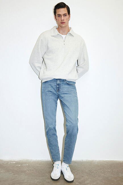 Erkek Milan Premium Jean Pantolon 0081083030 Mavi (2)