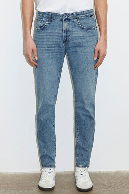 Erkek Milan Premium Jean Pantolon 0081083030 Mavi - Thumbnail