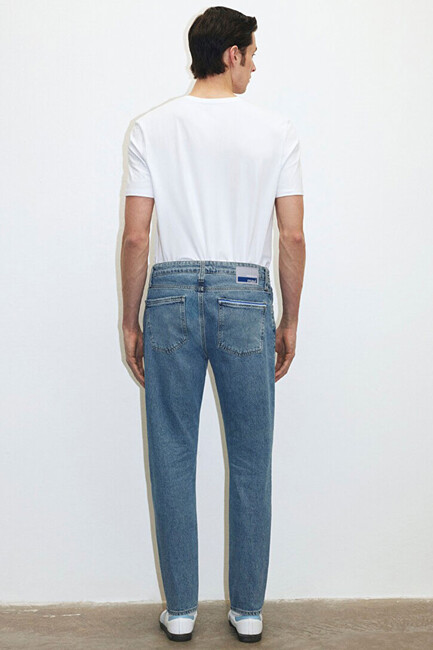 Erkek Milan Premium Jean Pantolon 0081083030 Mavi - Thumbnail