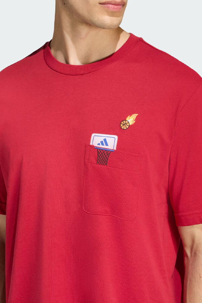 Erkek Mını Bball Tişört KB2525 Kırmızı 