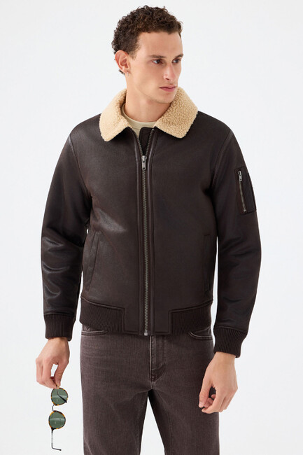 Erkek Mont LF2036720 Kahve (1)