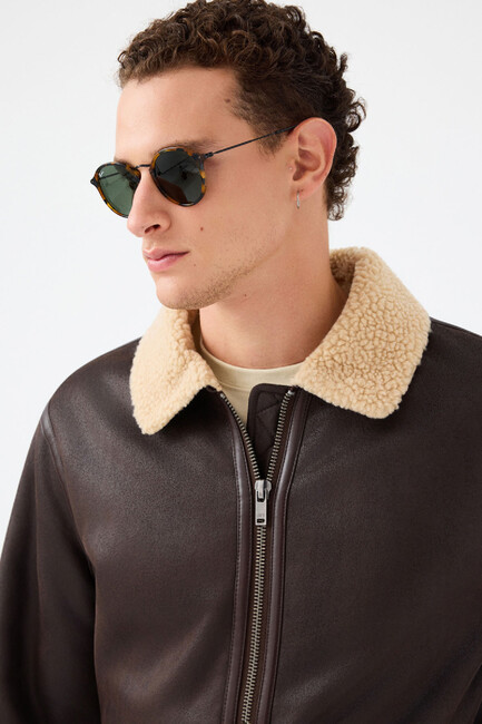 Erkek Mont LF2036720 Kahve - Thumbnail