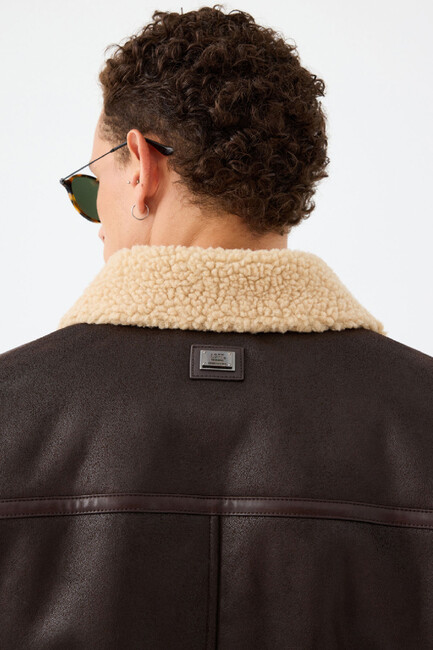 Erkek Mont LF2036720 Kahve - Thumbnail