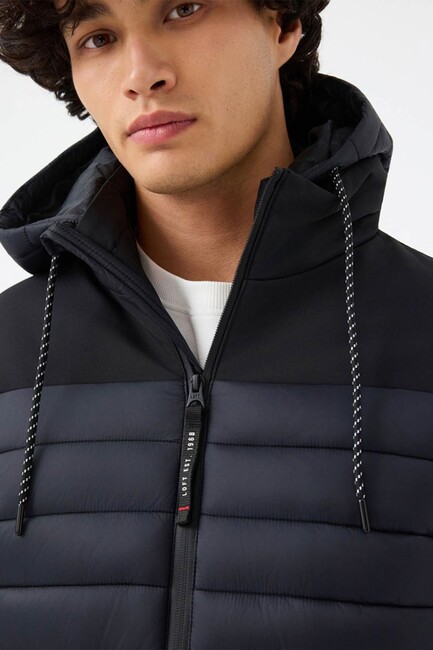 Erkek Mont LF2038491 Siyah - Thumbnail