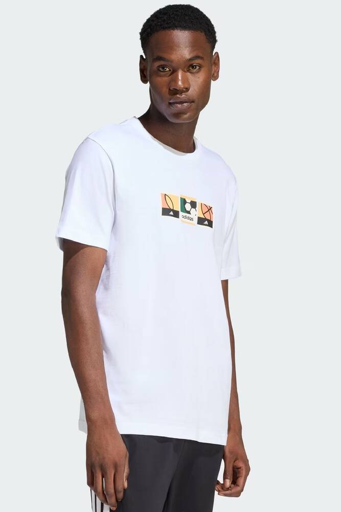 Erkek Mos Stamps Tişört KB2509 Beyaz 