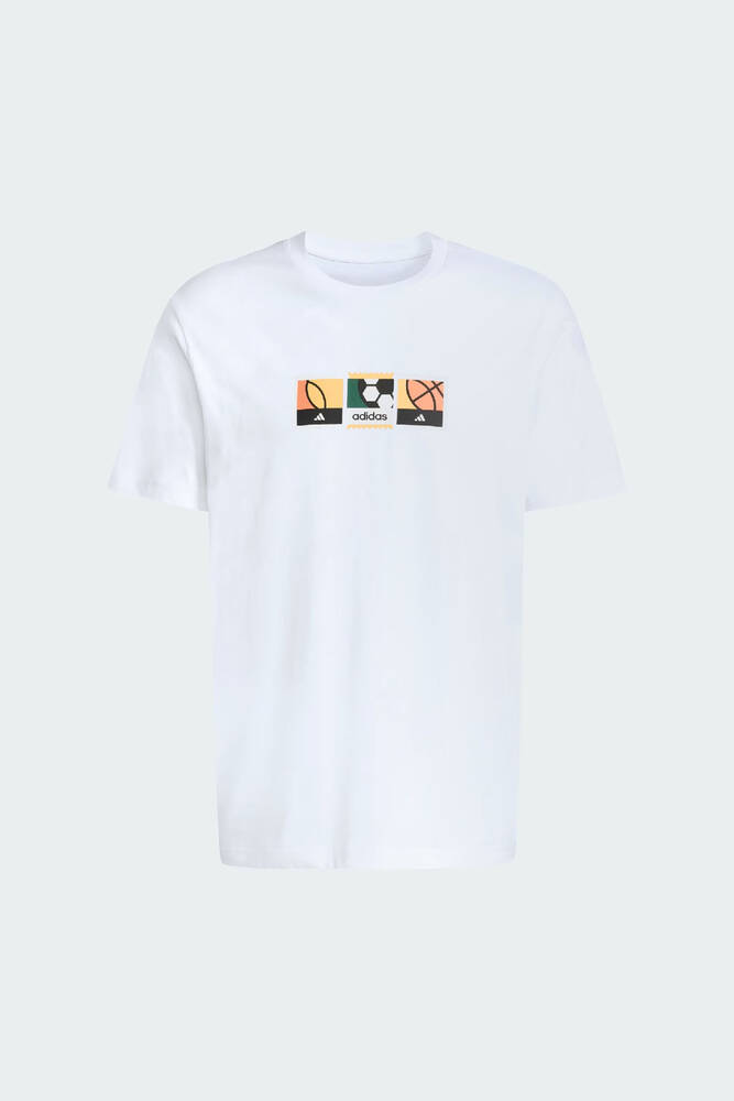 Erkek Mos Stamps Tişört KB2509 Beyaz 