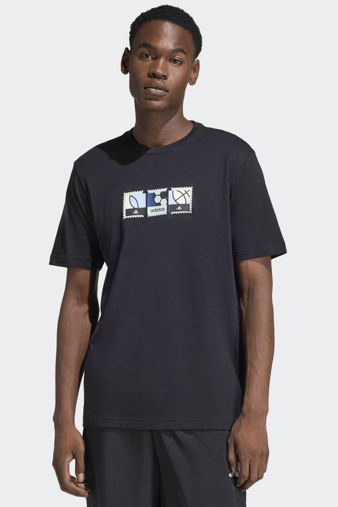 Erkek Mos Stamps Tişört KB2510 Siyah 