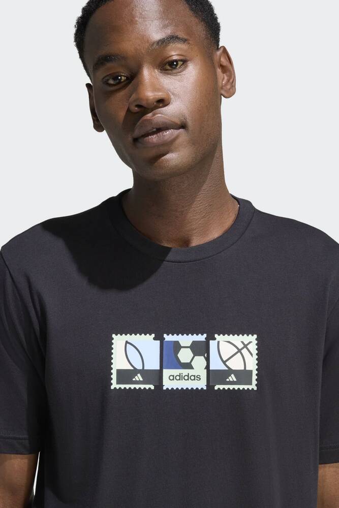 Erkek Mos Stamps Tişört KB2510 Siyah 