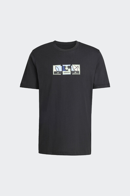 Erkek Mos Stamps Tişört KB2510 Siyah - Thumbnail