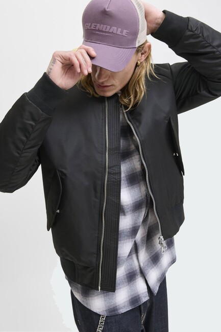 Erkek Motıon Bomber Ceket 12283301 Siyah - Thumbnail