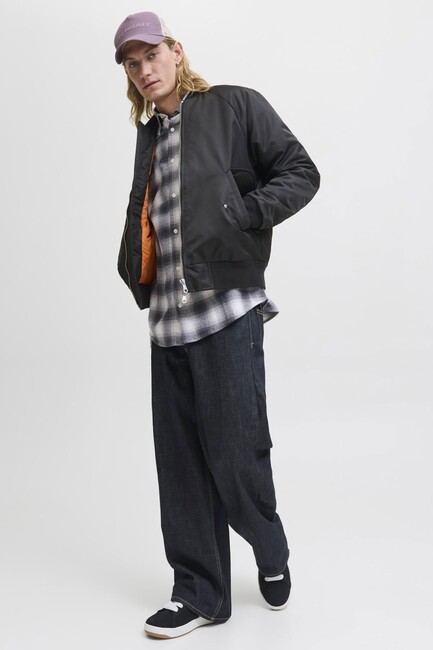 Erkek Motıon Bomber Ceket 12283301 Siyah - Thumbnail