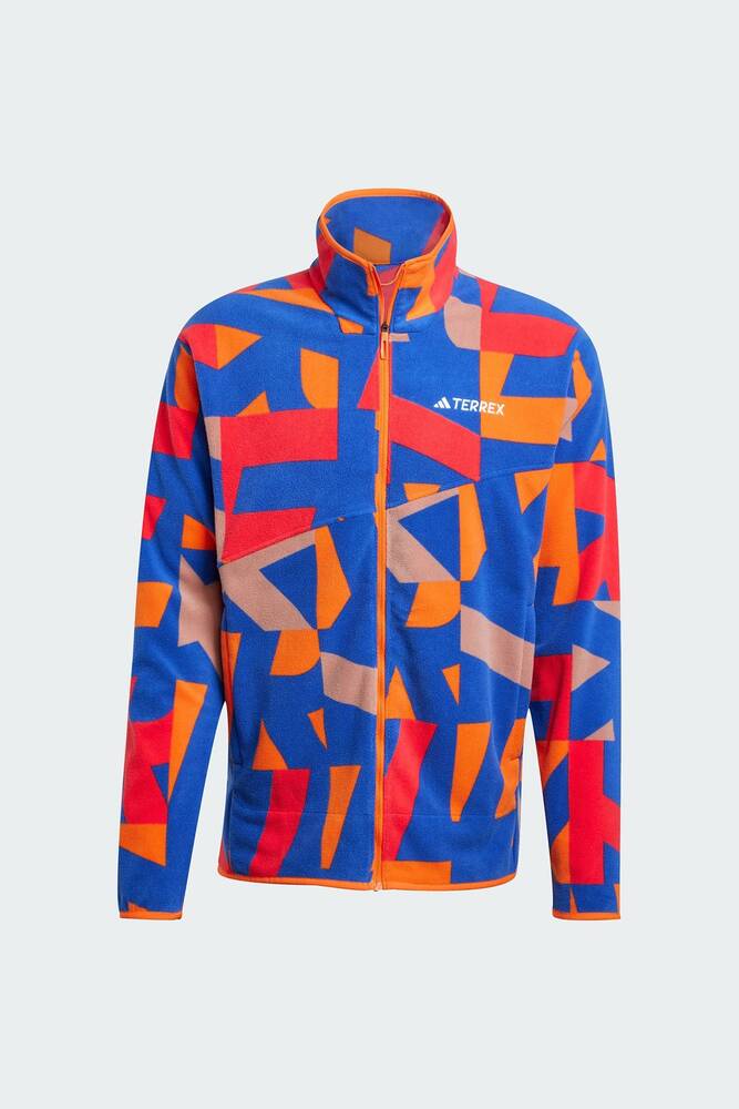 Erkek MT AOP Fermuarlı Ceket JE3917 Kırmızı 