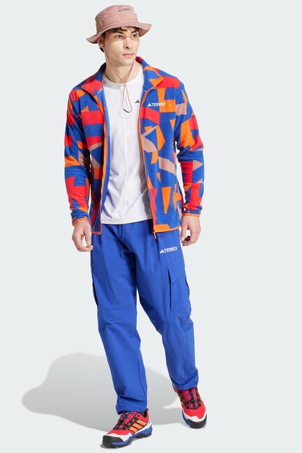 Erkek MT AOP Fermuarlı Ceket JE3917 Kırmızı - Thumbnail