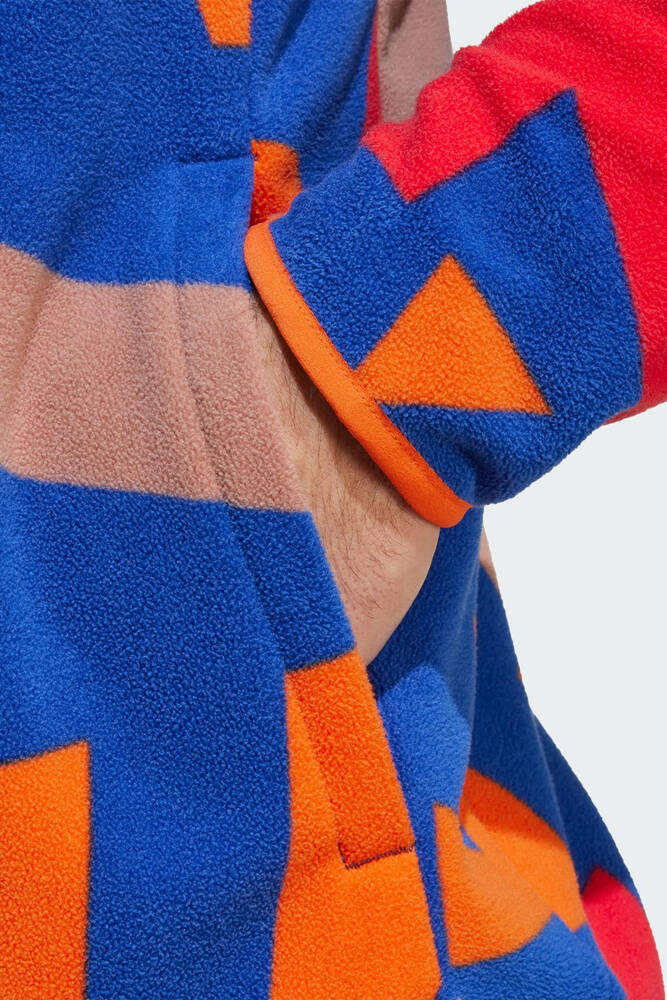 Erkek MT AOP Fermuarlı Ceket JE3917 Kırmızı 