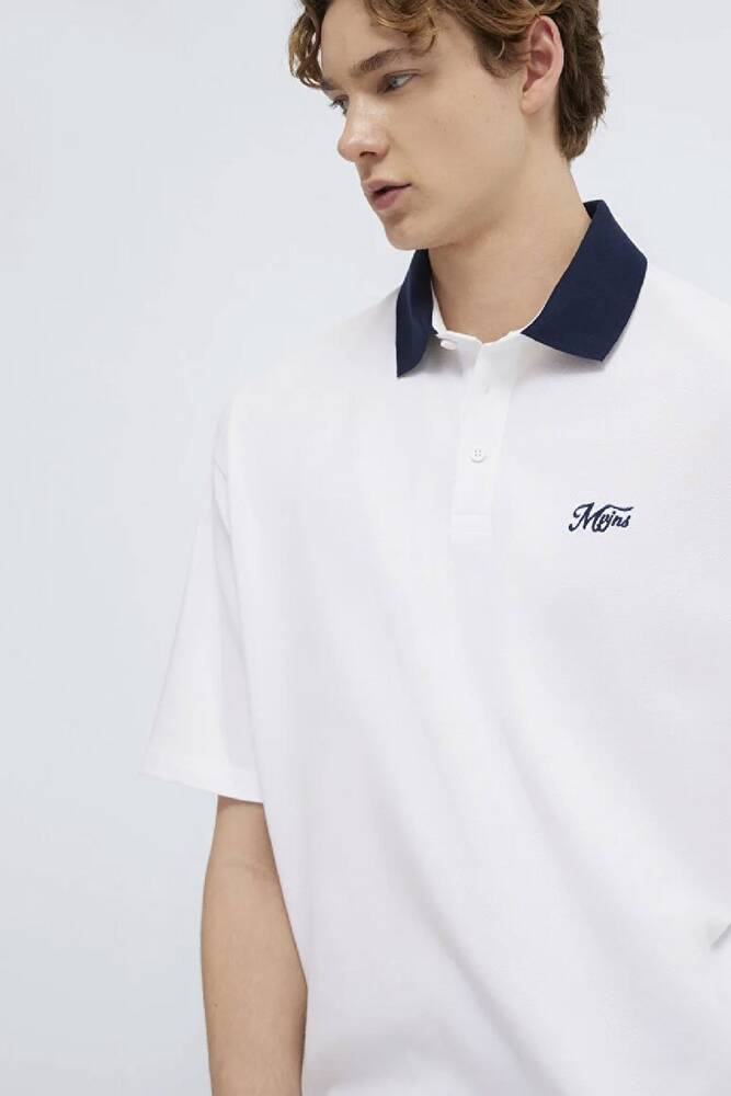 Erkek MVJNS Polo Tişört 0613330-620 Beyaz 