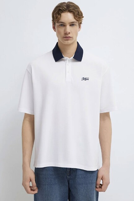 Erkek MVJNS Polo Tişört 0613330-620 Beyaz (3)