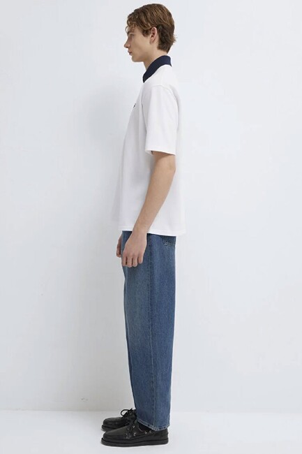 Erkek MVJNS Polo Tişört 0613330-620 Beyaz - Thumbnail