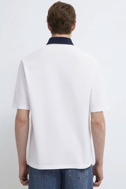 Erkek MVJNS Polo Tişört 0613330-620 Beyaz - Thumbnail