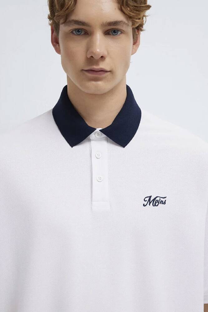 Erkek MVJNS Polo Tişört 0613330-620 Beyaz 