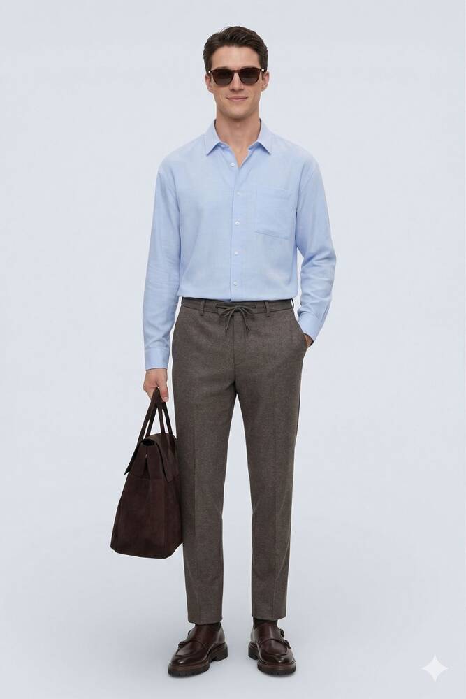 Erkek Neris Pantolon 22786520 Kahve 