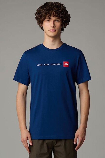 Erkek Never Stop Explorıng Tişört NF0A87NSD1R1 Lacivert (1)