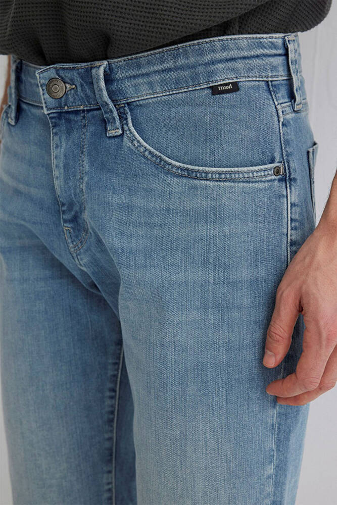 Erkek Nicholas Mavi Premium Denim Şort 0416028720 Mavi 