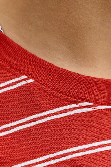 Erkek Norrebro Çizgili Tişört 12291021 Kırmızı - Thumbnail