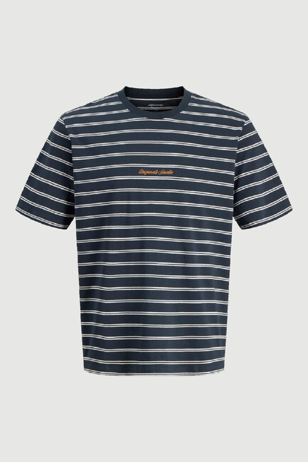 Erkek Norrebro Çizgili Tişört 12291021 Lacivert - Thumbnail