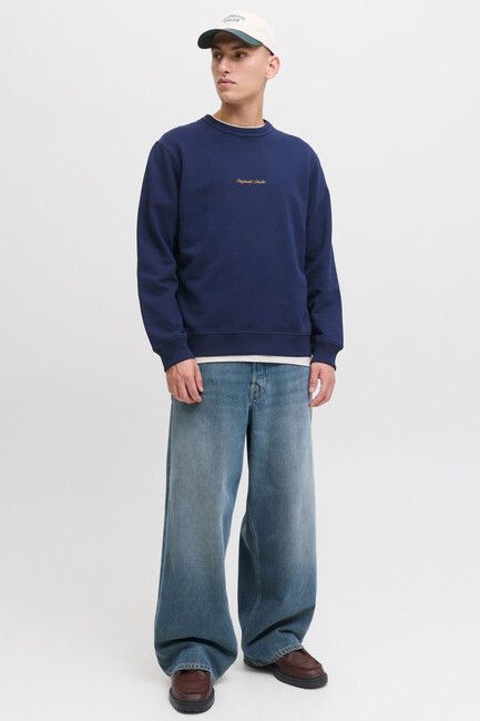 Erkek Norrebro Sweat 12282893 Lacivert - Thumbnail