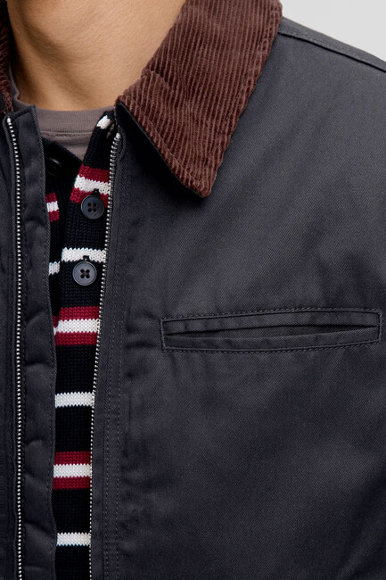 Erkek Norrebro Worker Ceket 12282903 Siyah - Thumbnail