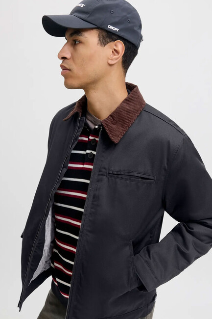 Erkek Norrebro Worker Ceket 12282903 Siyah - Thumbnail