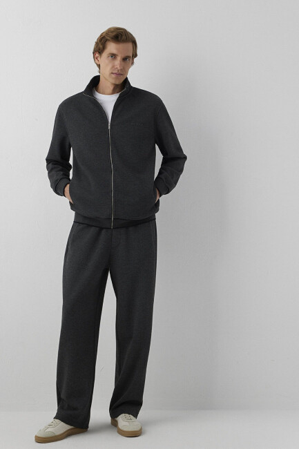 Erkek Örme Pantolon 0024737-80024 Gri  (1)