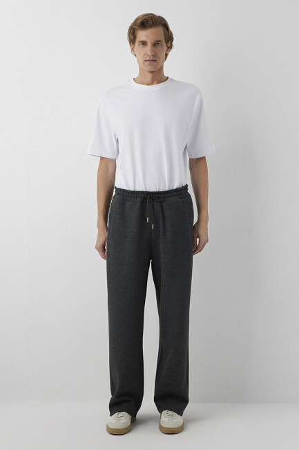 Erkek Örme Pantolon 0024737-80024 Gri  - 4